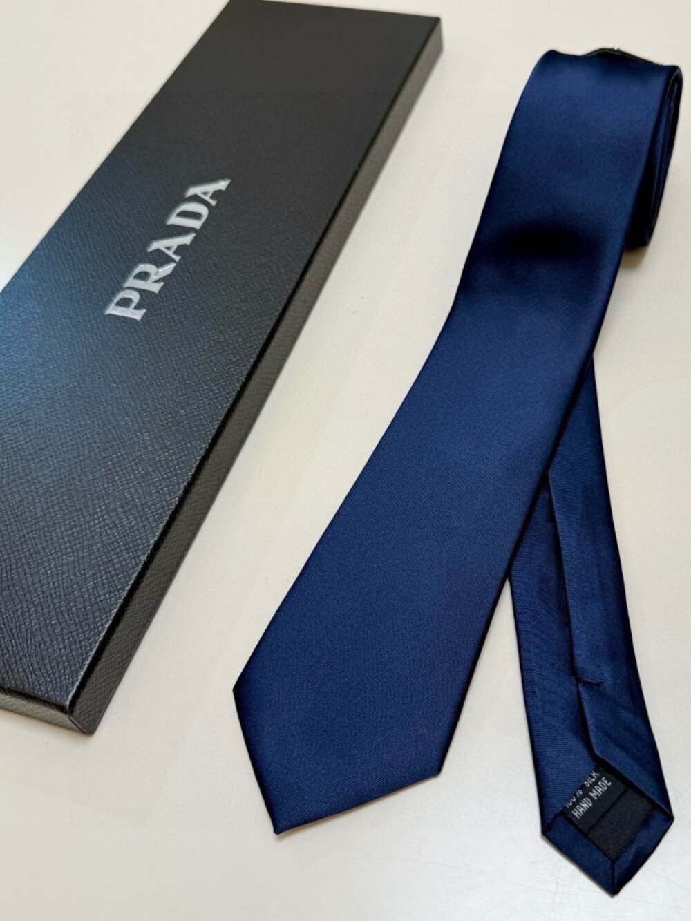 💖PRADA Blue Tie Unisex/Gift box included🎁